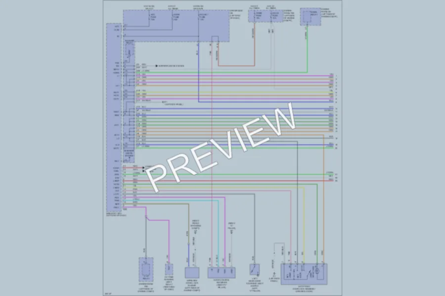 2009 Toyota Matrix Power Door Locks wiring diagram preview