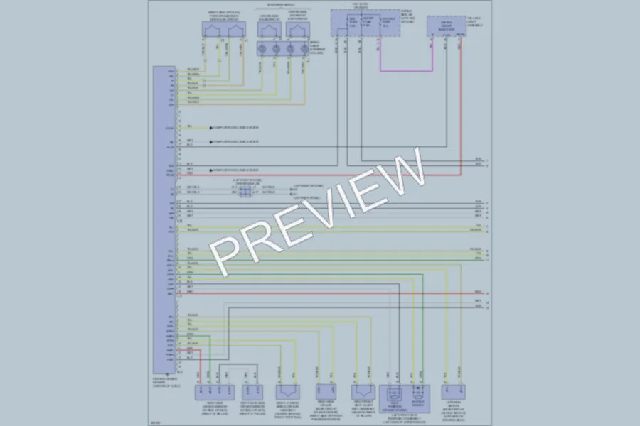 2009 Toyota Matrix Supplemental Restraints wiring diagram preview