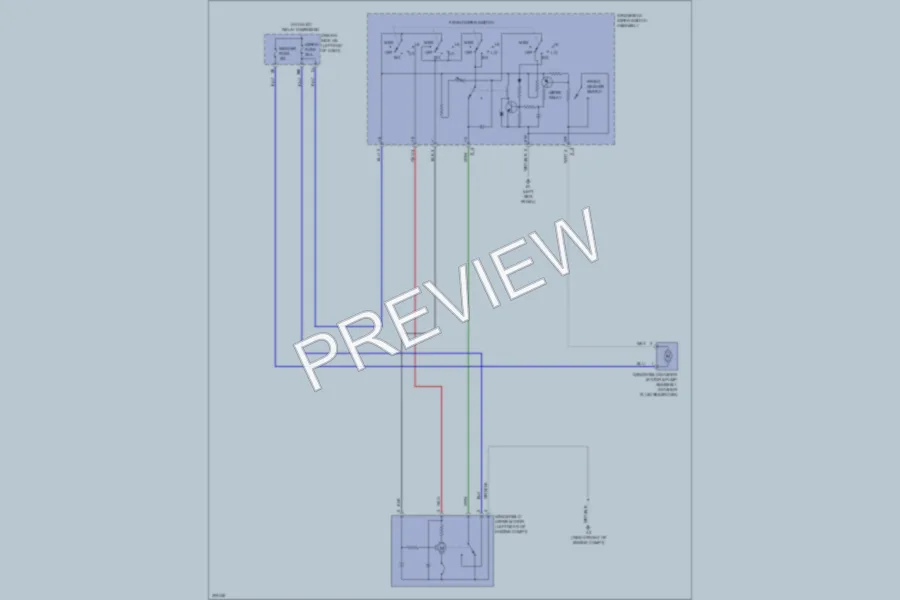 2009 Toyota Matrix Wiper Washer wiring diagram preview