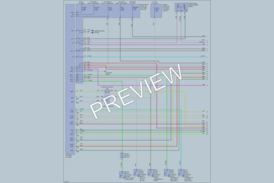 2009 Toyota RAV4 Power Door Locks wiring diagram preview
