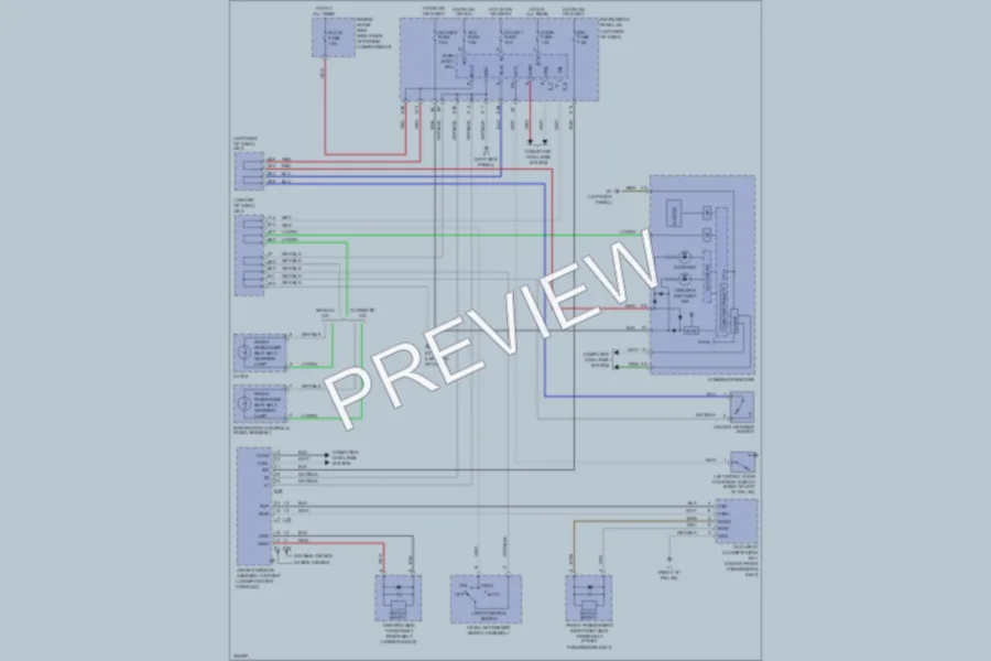 2009 Toyota RAV4 Warning Systems wiring diagram preview