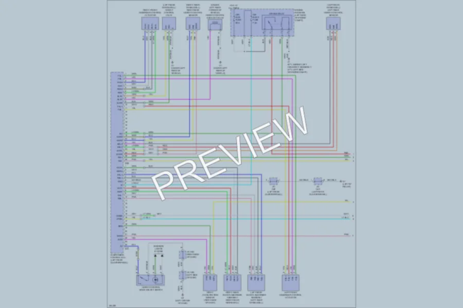 2009 Toyota Sequoia Electronic Suspension wiring diagram preview
