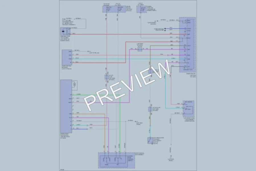 2009 Toyota Sequoia Power Top Sunroof wiring diagram preview