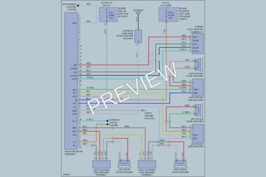 2009 Toyota Sequoia Radio wiring diagram preview
