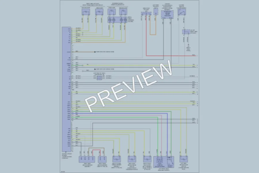 2009 Toyota Sequoia Supplemental Restraints wiring diagram preview