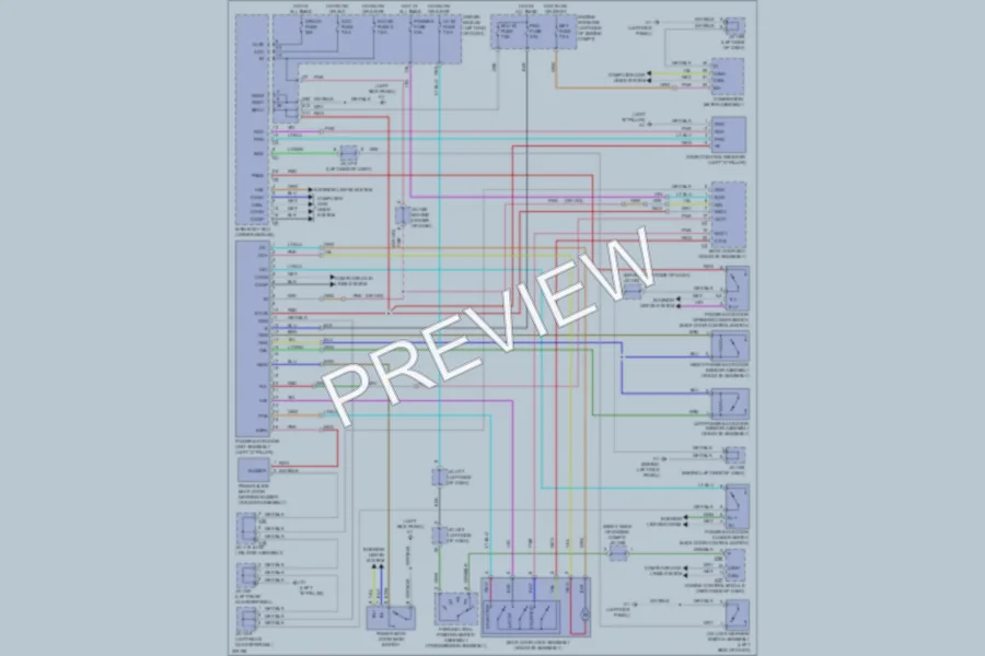 2009 Toyota Sequoia Trunk Tailgate Fuel Door wiring diagram preview