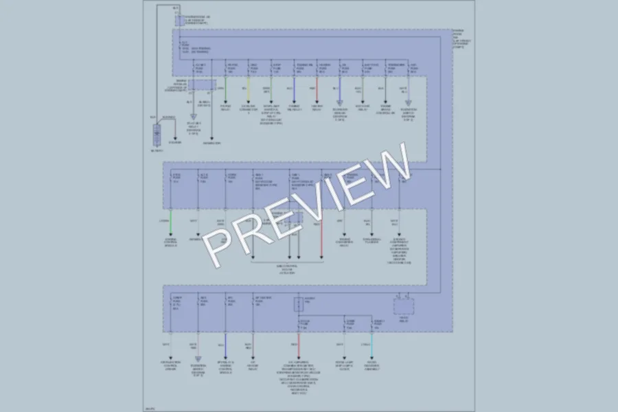 2009 Toyota Tacoma Power Distribution wiring diagram preview