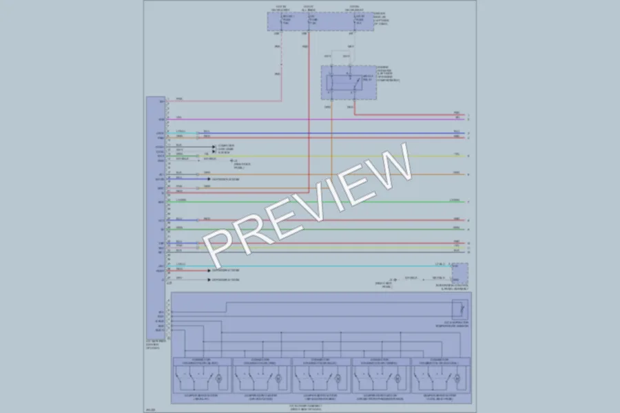 2009 Toyota Tundra Air Conditioning wiring diagram preview