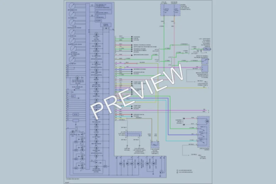 2009 Toyota Tundra Instrument Cluster wiring diagram preview