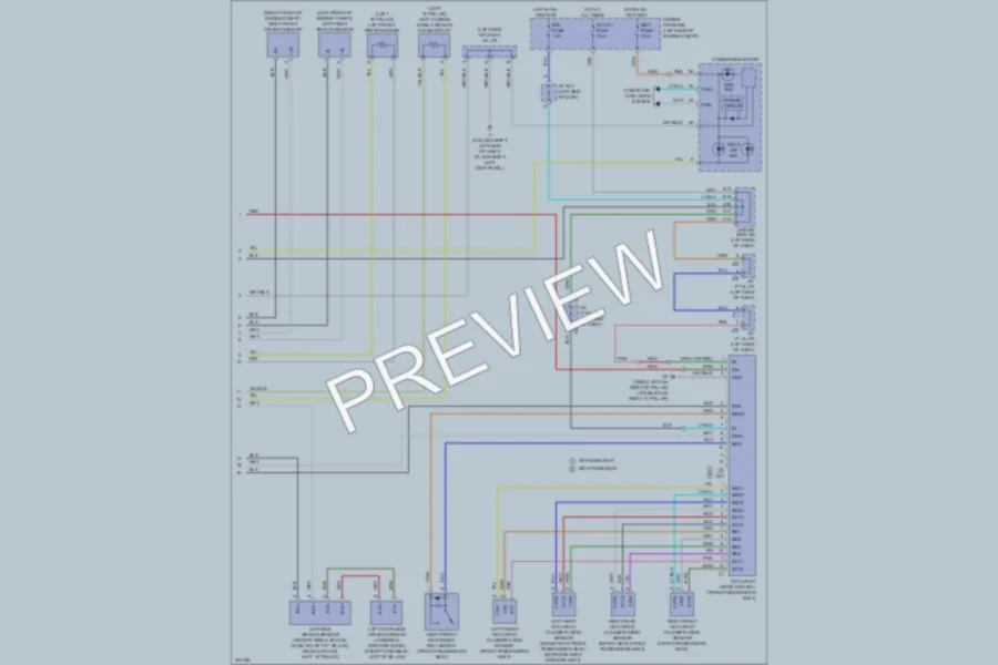 2009 Toyota Tundra Supplemental Restraints wiring diagram preview