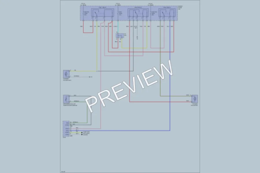 2009 Toyota Venza Cooling Fan wiring diagram preview