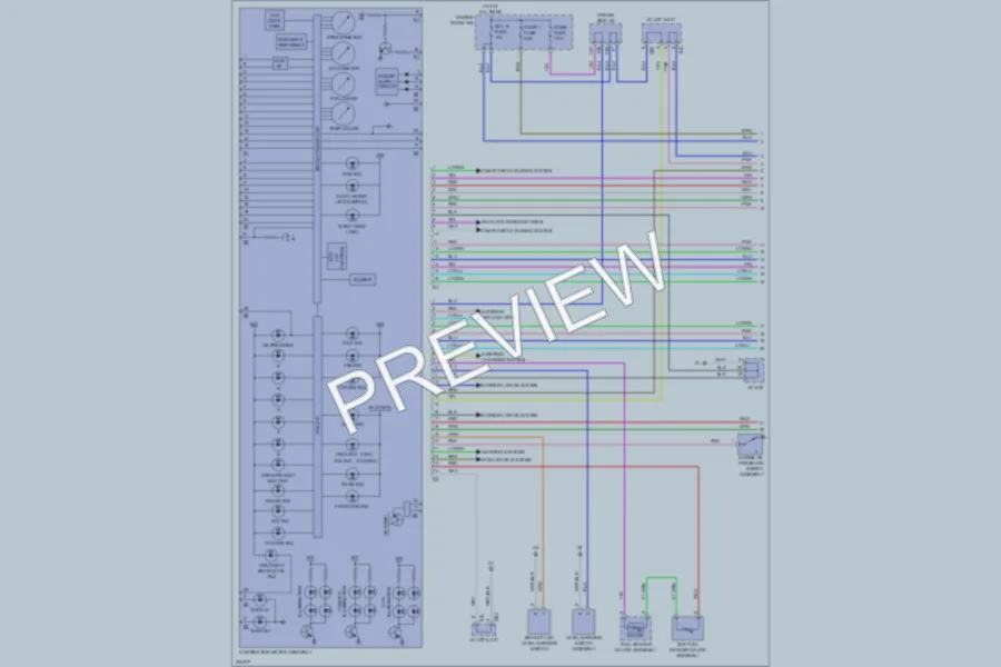 2009 Toyota Venza Instrument Cluster wiring diagram preview