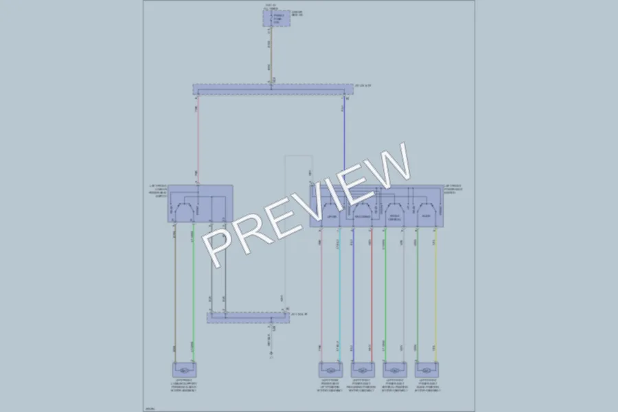 2009 Toyota Venza Power Seats wiring diagram preview