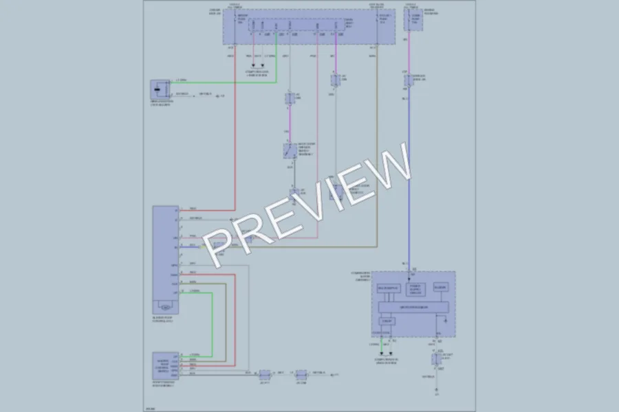 2009 Toyota Venza Power Top Sunroof wiring diagram preview
