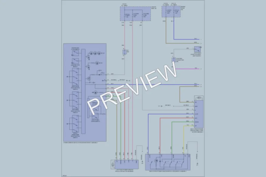 2009 Toyota Venza Power Windows wiring diagram preview