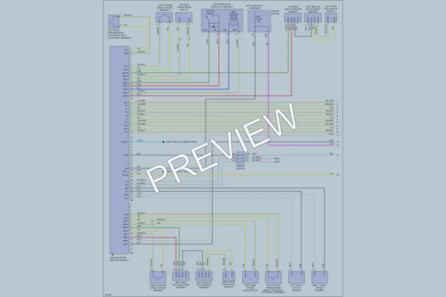 2009 Toyota Venza Supplemental Restraints wiring diagram preview