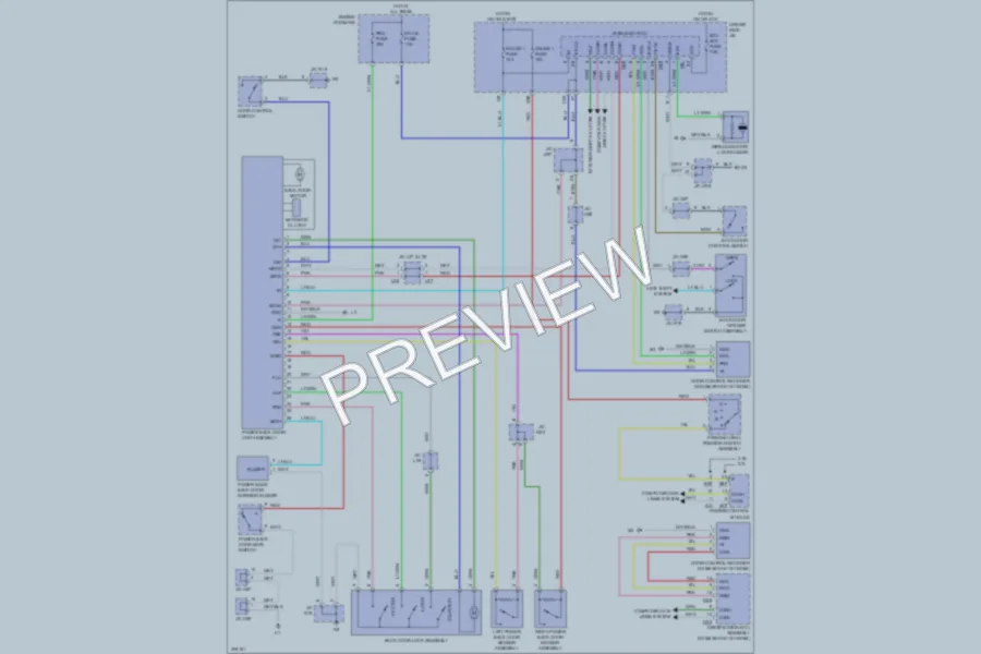2009 Toyota Venza Trunk Tailgate Fuel Door wiring diagram preview