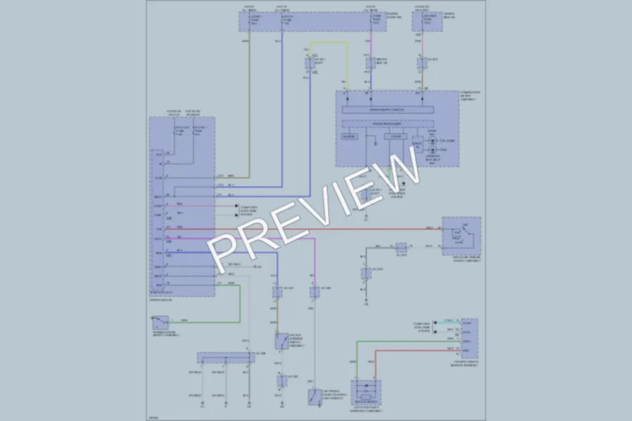2009 Toyota Venza Warning Systems wiring diagram preview