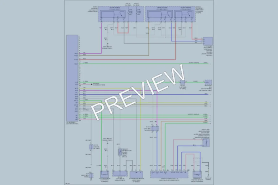 2009 Toyota Yaris Air Conditioning wiring diagram preview