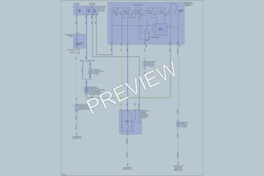 2009 Toyota Yaris Wiper Washer wiring diagram preview