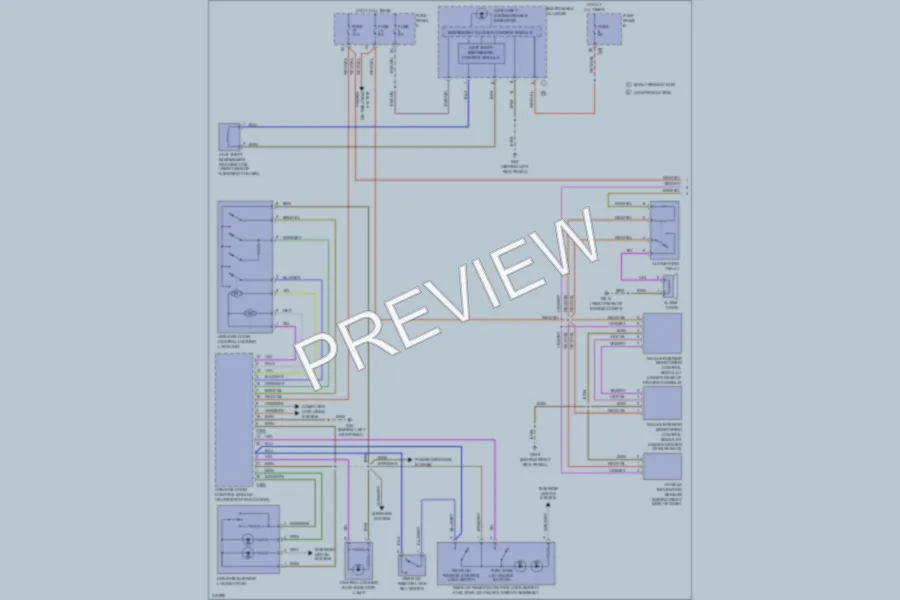 2009 Volkswagen Eos Power Door Locks wiring diagram preview