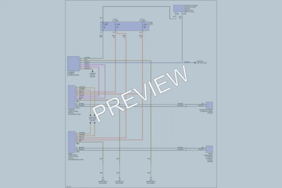 2009 Volkswagen Eos Power Mirrors wiring diagram preview