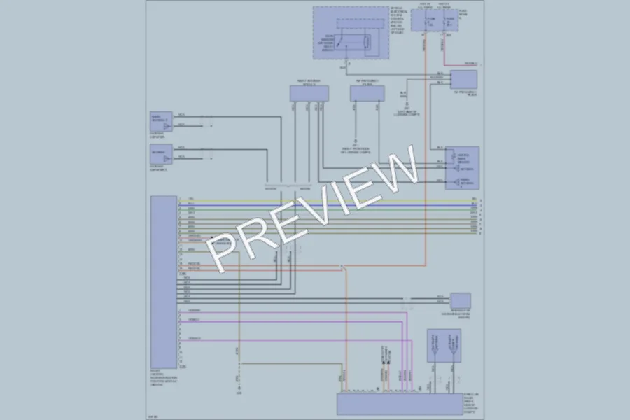 2009 Volkswagen GLI Navigation wiring diagram preview