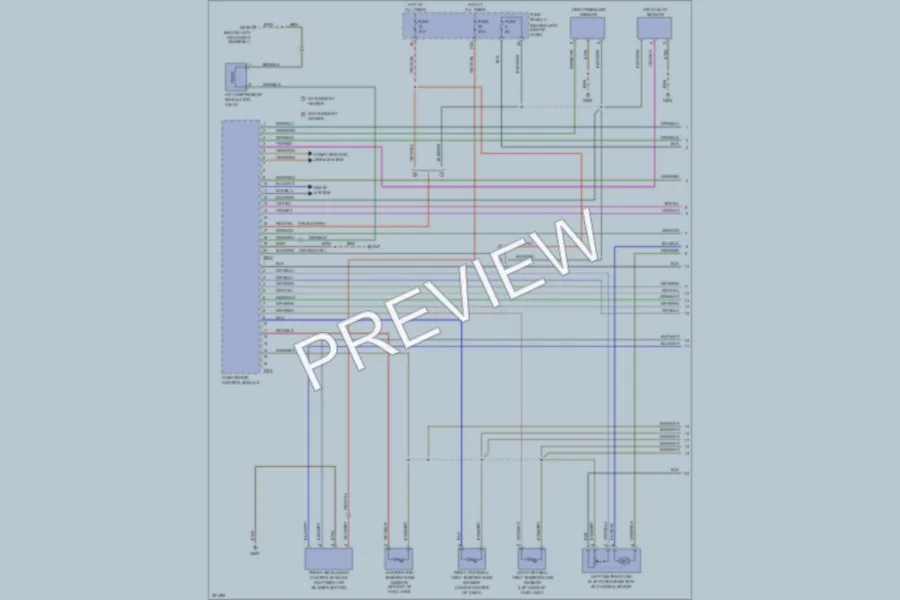 2009 Volkswagen GTI Air Conditioning wiring diagram preview