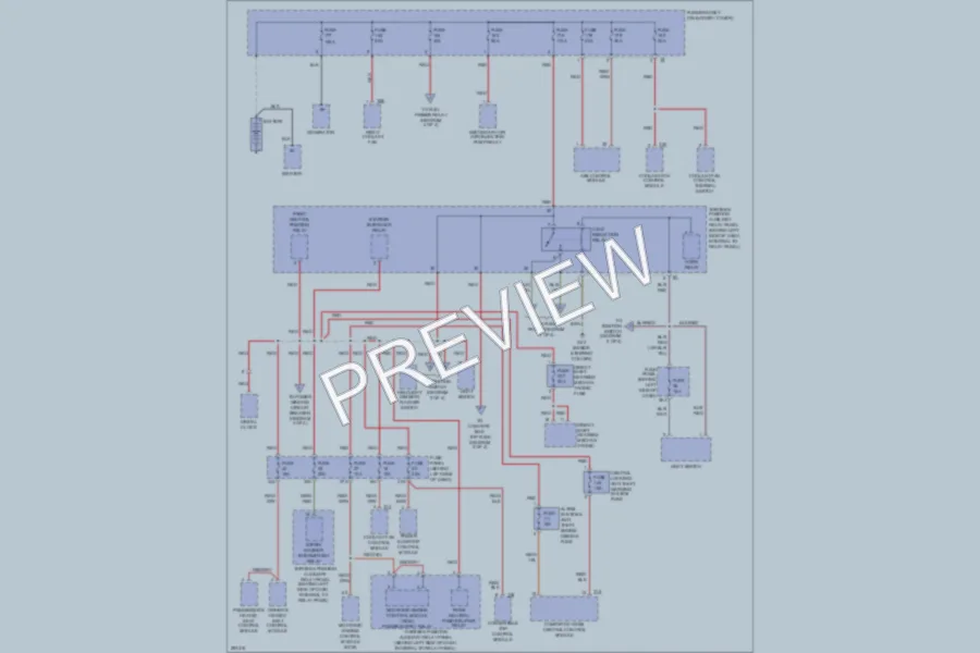 2009 Volkswagen NewBeetle Power Distribution wiring diagram preview