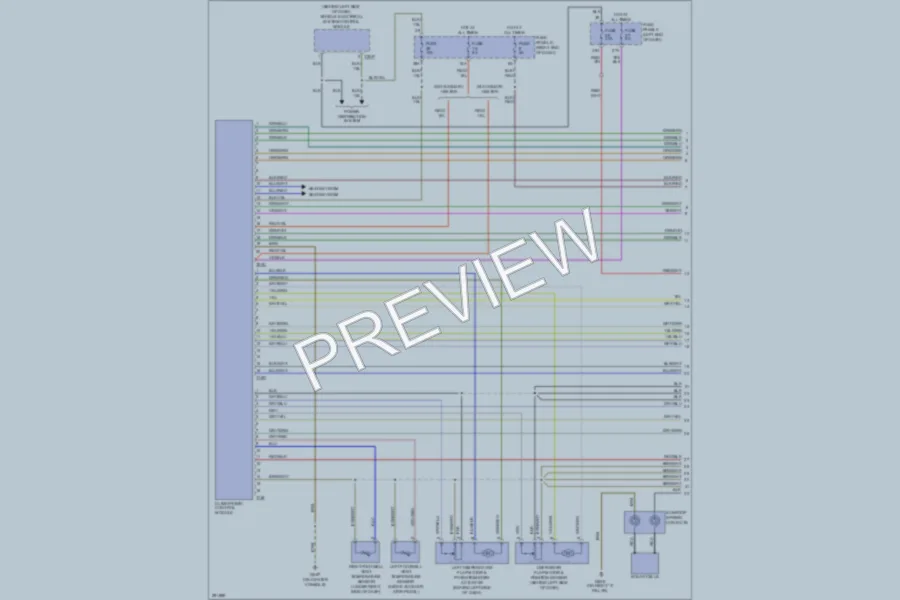 2009 Volkswagen Passat Air Conditioning wiring diagram preview
