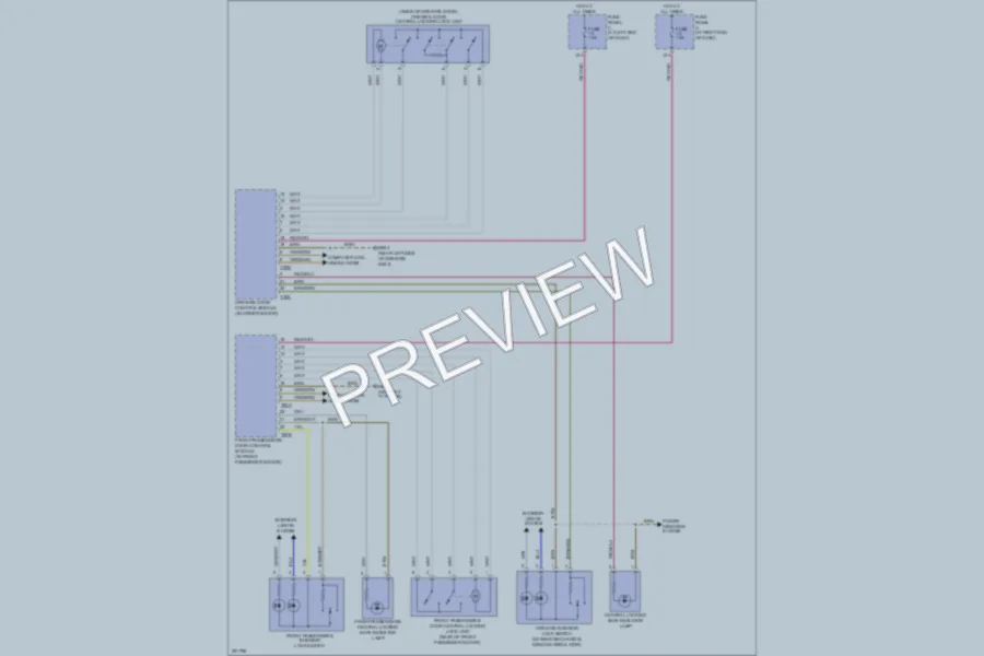 2009 Volkswagen Passat Anti Theft wiring diagram preview