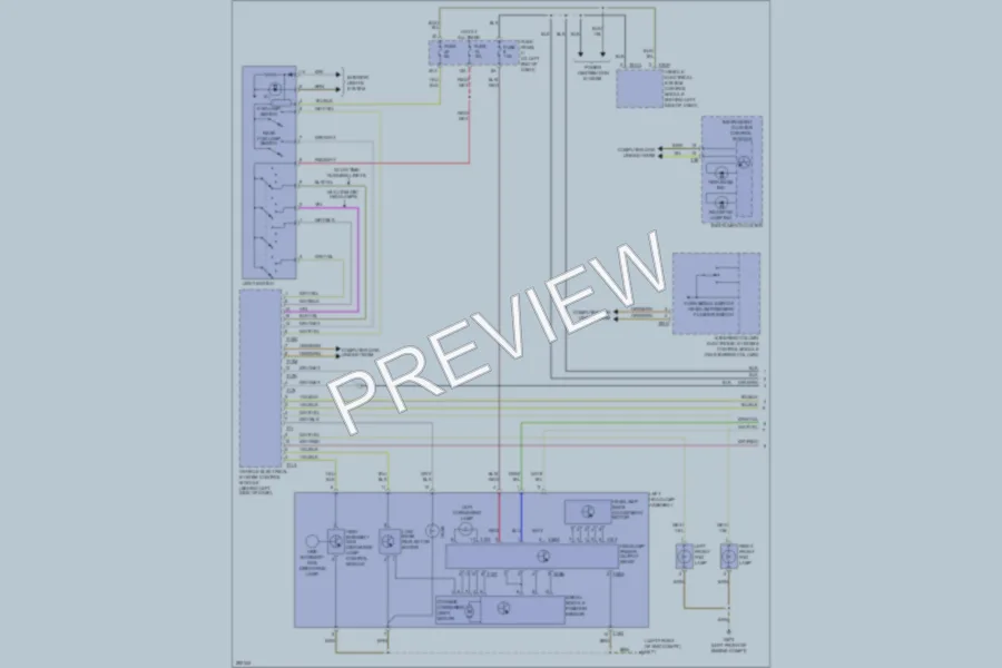2009 Volkswagen Passat Headlights wiring diagram preview