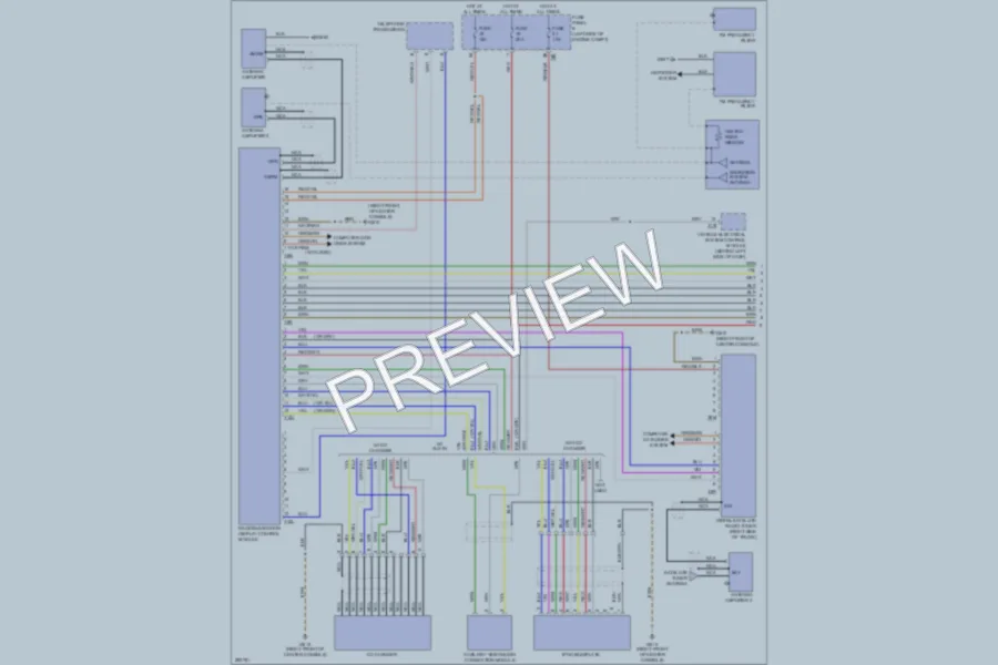 2009 Volkswagen Passat Navigation wiring diagram preview