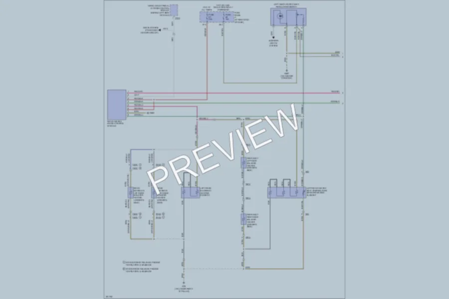 2009 Volkswagen Passat Power Seats wiring diagram preview