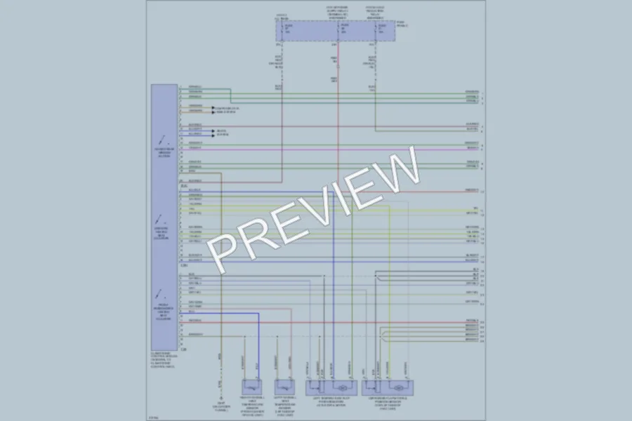 2009 Volkswagen PassatCC Air Conditioning wiring diagram preview