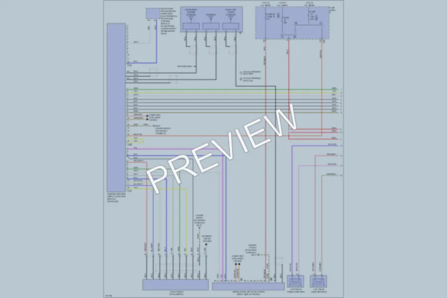 2009 Volkswagen PassatCC Navigation wiring diagram preview