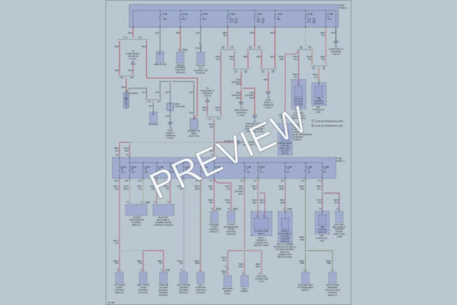 2009 Volkswagen PassatCC Power Distribution wiring diagram preview