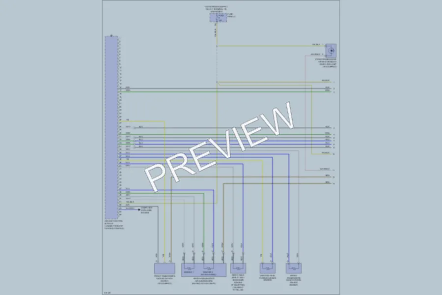 2009 Volkswagen PassatCC Supplemental Restraints wiring diagram preview