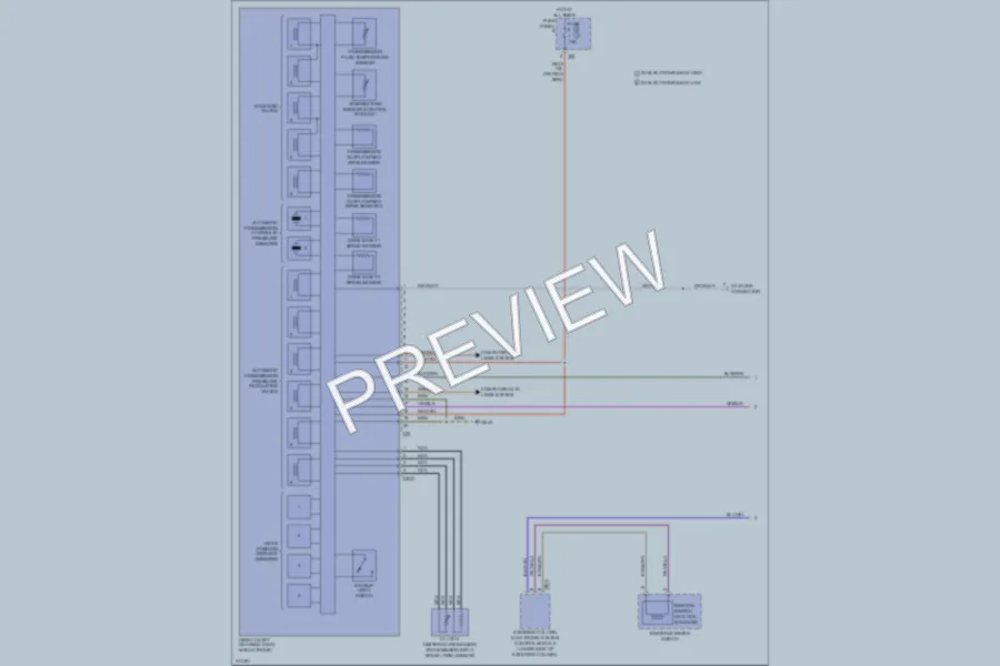 2009 Volkswagen PassatCC Transmission wiring diagram preview