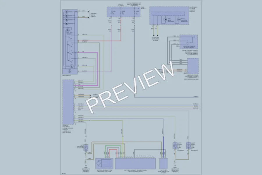 2009 Volkswagen Rabbit Headlights wiring diagram preview
