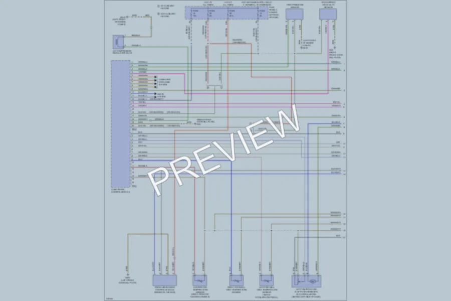 2009 Volkswagen Tiguan Air Conditioning wiring diagram preview