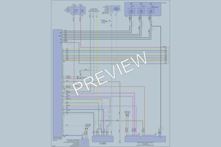 2009 Volkswagen Tiguan Navigation wiring diagram preview