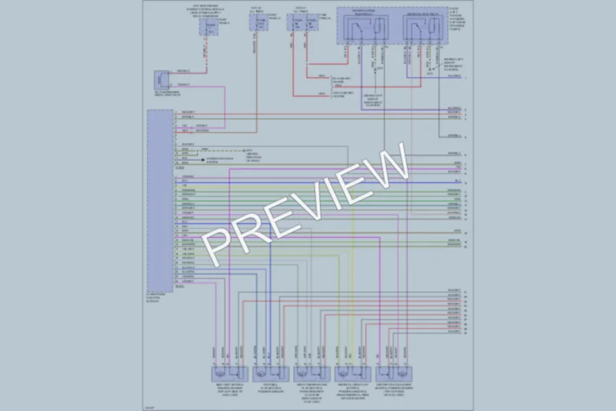 2009 Volkswagen Touareg Air Conditioning wiring diagram preview