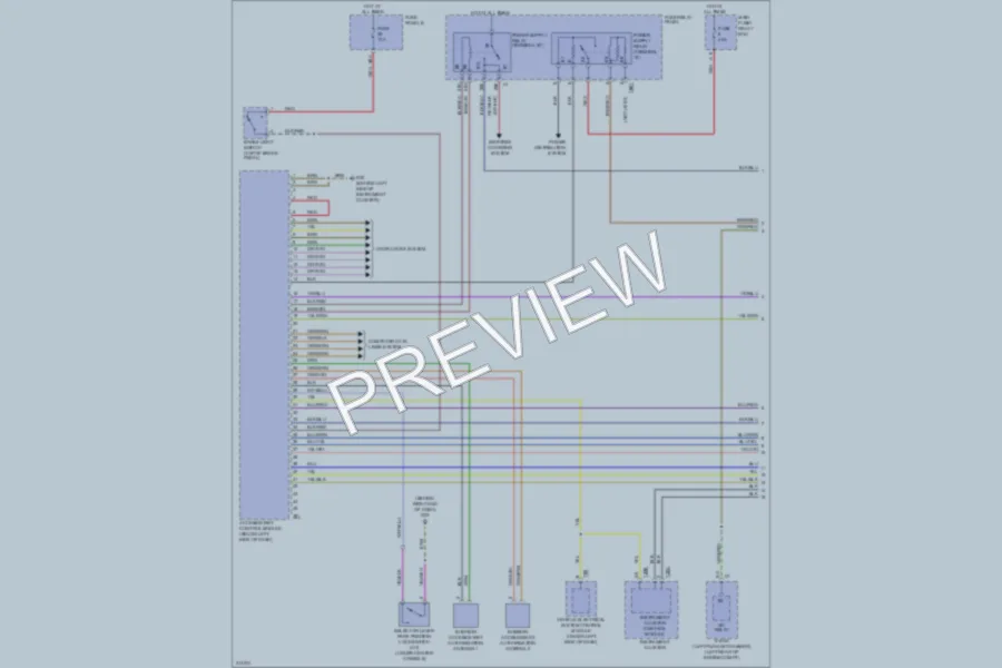 2009 Volkswagen Touareg Anti Theft wiring diagram preview