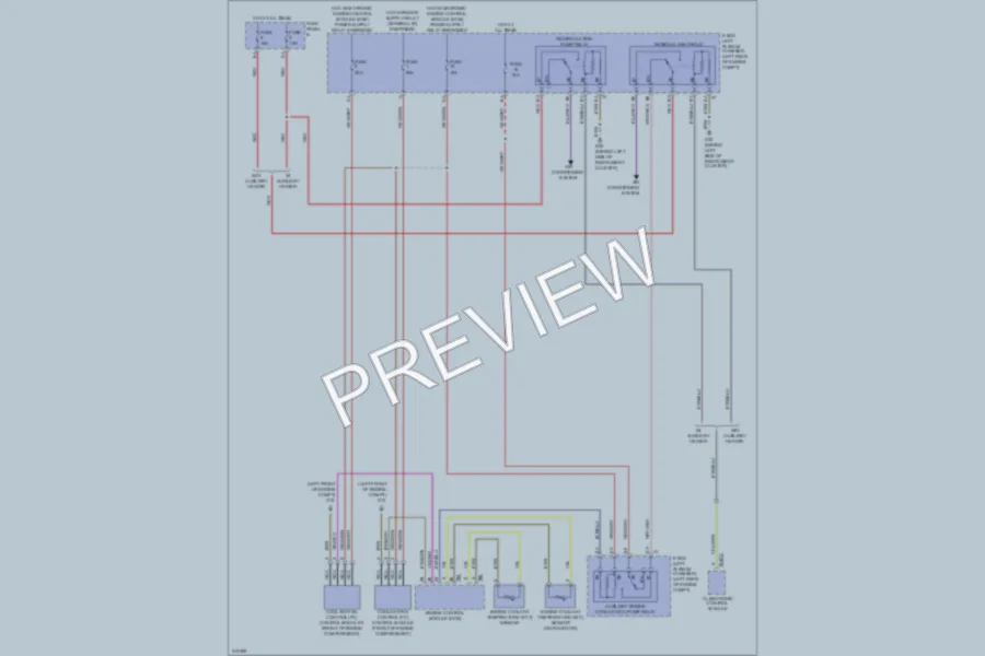 2009 Volkswagen Touareg Cooling Fan wiring diagram preview