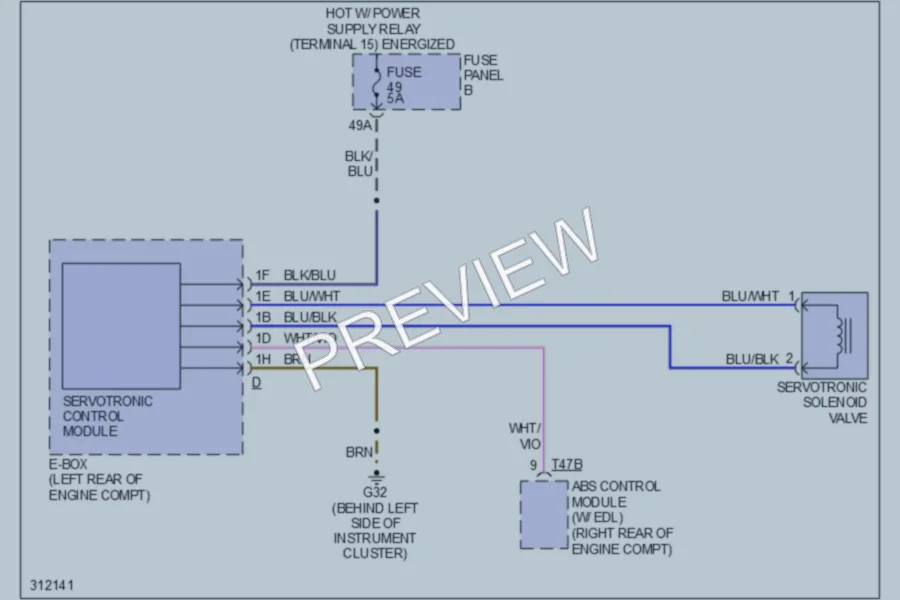 2009 Volkswagen Touareg Electronic Power Steering wiring diagram preview