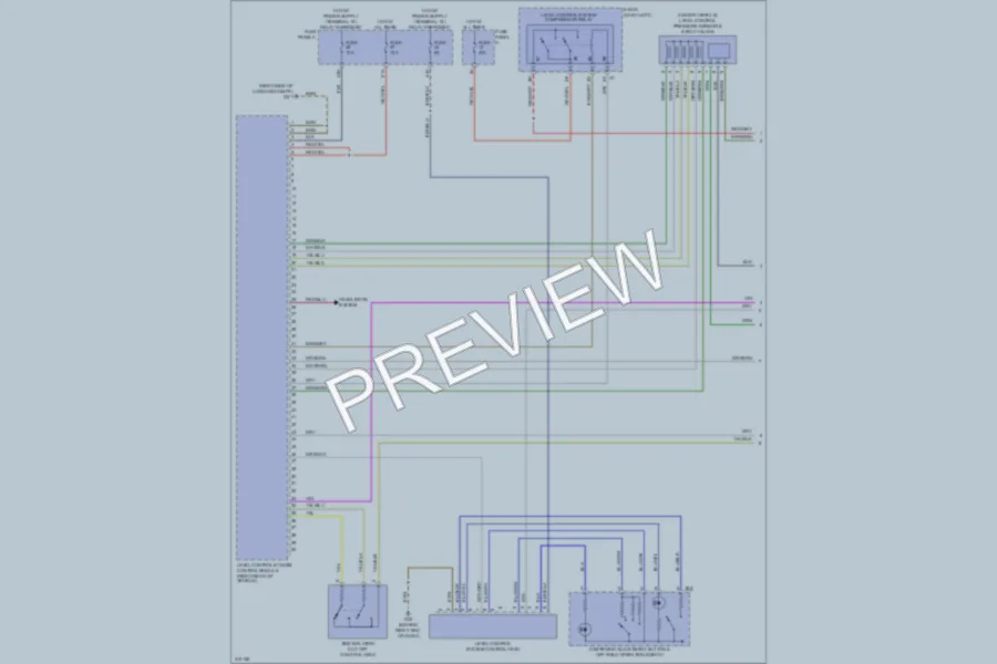 2009 Volkswagen Touareg Electronic Suspension wiring diagram preview
