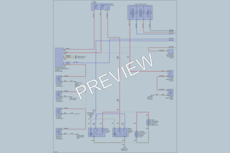 2009 Volkswagen Touareg Interior Lights wiring diagram preview