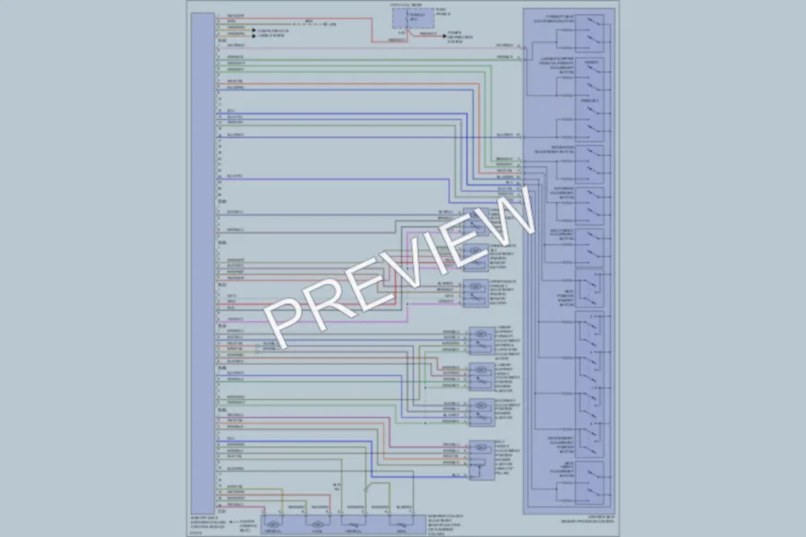 2009 Volkswagen Touareg Memory Systems wiring diagram preview