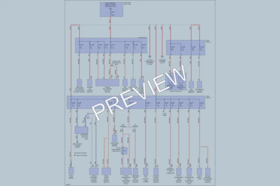2009 Volkswagen Touareg Power Distribution wiring diagram preview